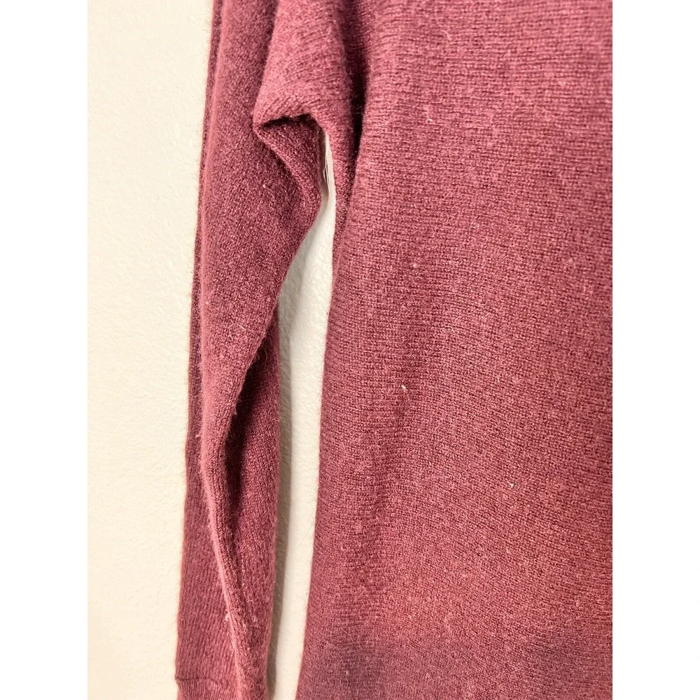 Halogen Sweater‎ Womens XS Long Sleeve Cashmere Blend Tunic Knit Maroon